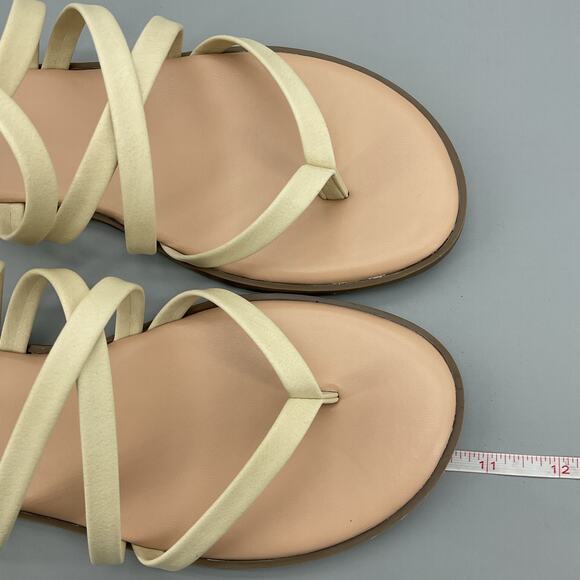 NEW Journee Collection Women’s Zallie Gladiator Sandals Ivory Size 9 - Picture 7 of 10